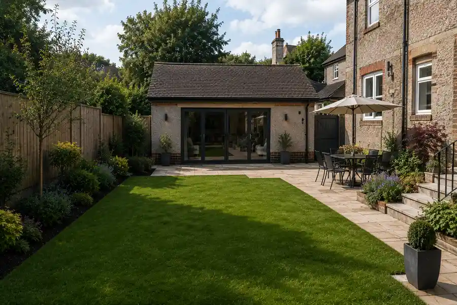 Garage conversion in Lasswade by Kingsknowe Building & Landscaping