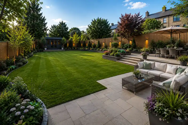 Timber garden fencing in Livingston by Kingsknowe Building & Landscaping