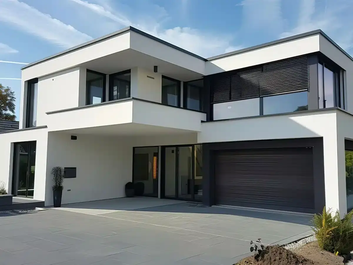 Flat roofing on a modern home in Rosyth by Kingsknowe Building & Landscaping