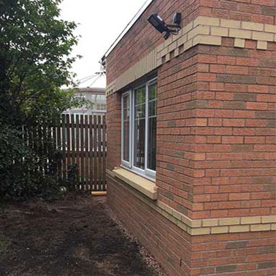 House extension brickwork by Kingsknowe Building and Landscaping