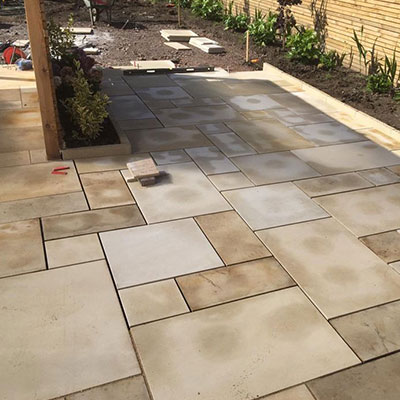 garden patio paving